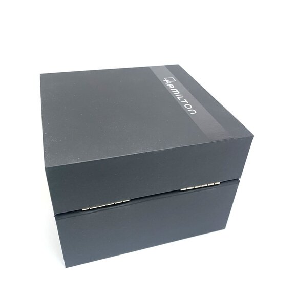 Hamilton Watch Box Presentation Black Cardboard Display Empty - Picture 5 of 11